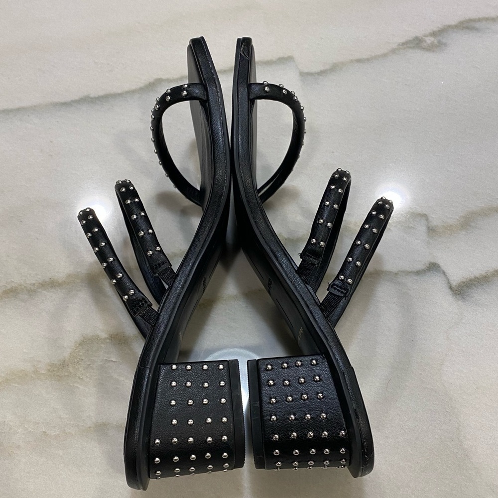 Dolce Vita Sandals Size 8.5 Studded Faux Leather - Picture 9 of 15